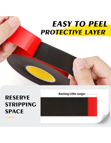 Cinta de Montaje Doble Cara EMITEVER 5M x 2.54CM Impermeable