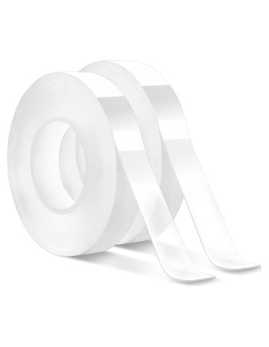 Cinta adhesiva de doble cara Vofauiss 2 rollos 599 cm alta resistencia