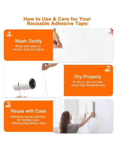 Cinta Nano Doble Cara Trenkyo 304.8 cm Alta Resistencia