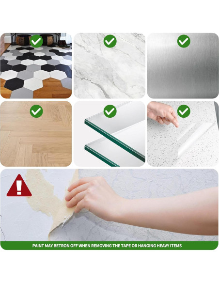 Cinta adhesiva de doble cara Vofauiss 2 rollos 599 cm alta resistencia