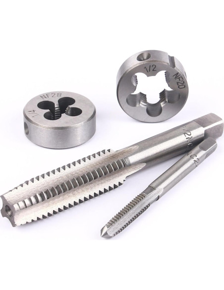 Juego de 60 Piezas de Machos y Matrices EFFICERE - Metrico y SAE