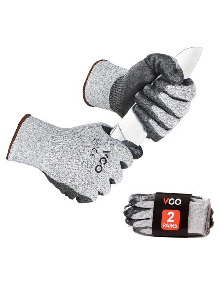 Guantes Resistentes a Cortes Vgo ANSI A3 EN388 Nivel 5 - Mediano