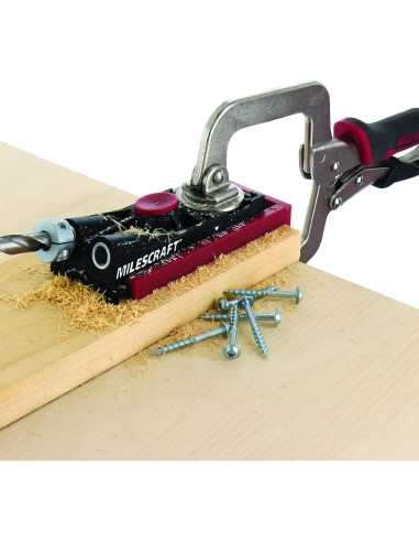 Kit de Carpintería Milescraft Pocket Jig 200XCJ - Plantillas de Agujeros