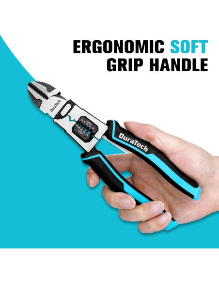 Alicates de Corte Diagonal DURATECH 8" (20.32 cm) Multifuncionales