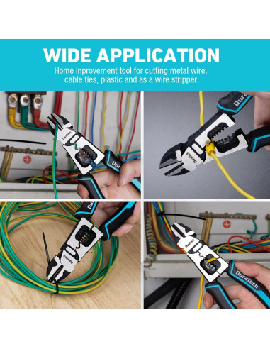 Alicates de Corte Diagonal DURATECH 8" (20.32 cm) Multifuncionales