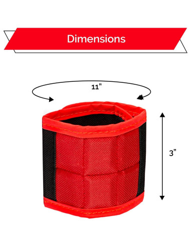 Banda Magnética BYKES Grande para Tornillos y Herramientas