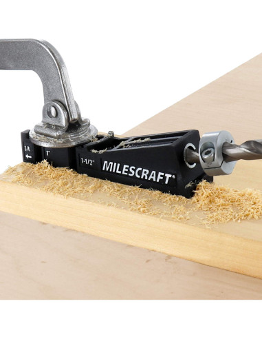 Kit de Carpintería Milescraft Pocket Jig 200XCJ - Plantillas de Agujeros