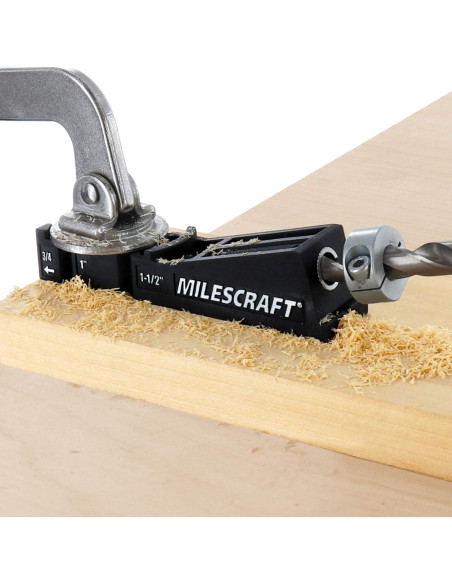 Kit de Carpintería Milescraft Pocket Jig 200XCJ - Plantillas de Agujeros