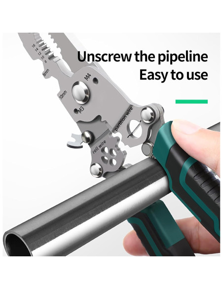 Destripador de Cables Plegable 18 en 1 Uhfsyut - Acero de Cromo Vanadio Destripador de Cables Plegable 18 en 1 Uhfsyut - Acero de Cromo Vanadio