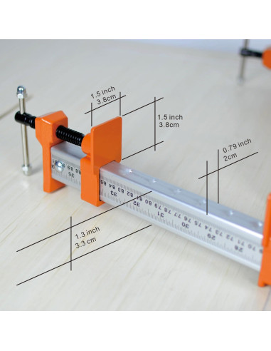 Abrazaderas de Barrotes FEIRONG 24" 2-Pack Alta Resistencia