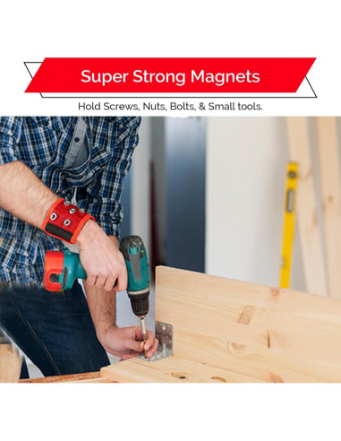 Banda Magnética BYKES Grande para Tornillos y Herramientas