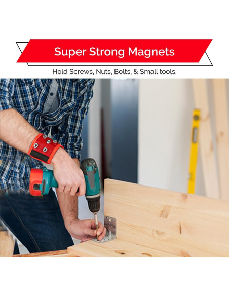 Banda Magnética BYKES Grande para Tornillos y Herramientas