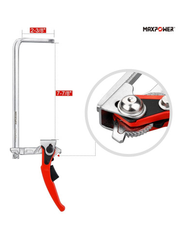 Abrazadera de Mesa MAXPOWER 20 cm 240 kg Rápida Engranaje