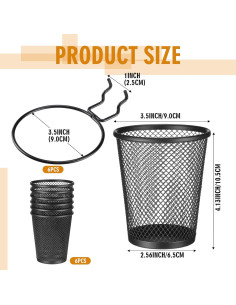 Spakon Organizador de Plumas 6 Piezas con Ganchos para Tablero 2