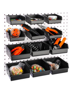 Kit de 12 Contenedores para Tablero de Clavijas Roowest