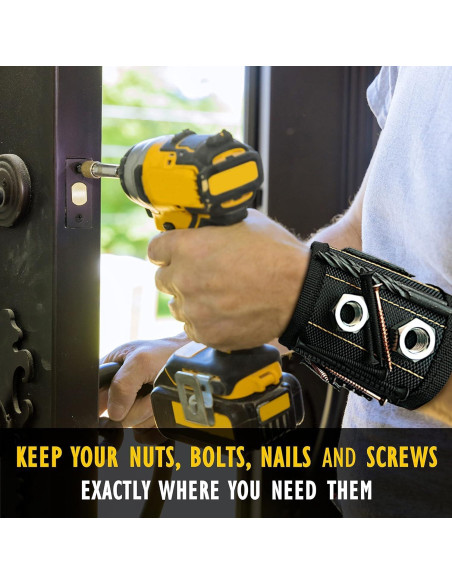 Correa de Muñeca Magnética SLTG2020 Nylon Negro 38.1x9.9 cm