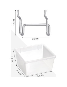 Cestas para Tablero Perforado Patelai - 8 Piezas, Organizador 2