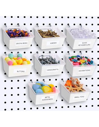 Cestas para Tablero Perforado Patelai - 8 Piezas, Organizador