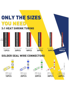 Kit de Conectores de Cable Haisstronica 340PCS Impermeables 2