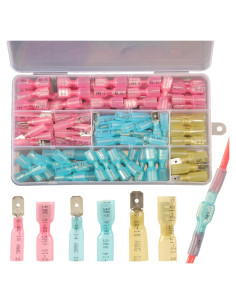 Kit de 112 Conectores de Espada Termocontraíbles Feggizuli