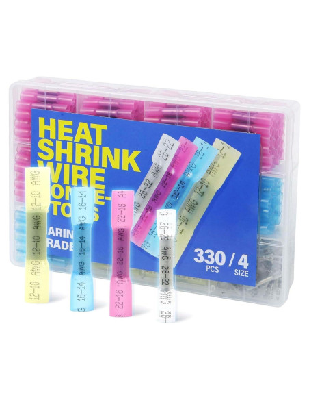 Kit 330 Conectores Termocontraíbles Impermeables SlopHaul