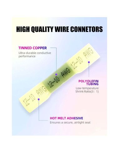 Kit 330 Conectores Termocontraíbles Impermeables SlopHaul