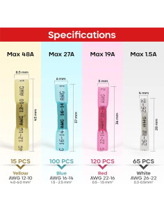 Kit de Conectores de Empalme Térmico 300PCS Xenvio - Impermeables 2