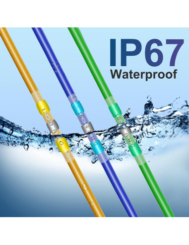 Kit de 180 Conectores de Cable ZIPCCI con Sello de Soldadura