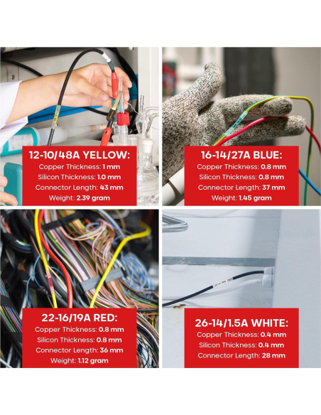 Kit de Conectores de Empalme Térmico 300PCS Xenvio - Impermeables