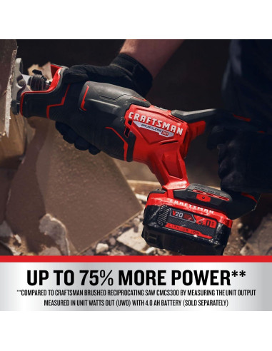 Sierra Recíproca Inalámbrica CRAFTSMAN V20 20.32 cm 3200 RPM