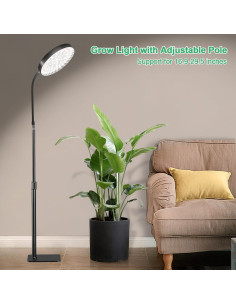 Luz de Crecimiento de Pie 6000K Honghu 216 LEDs Ajustable 2