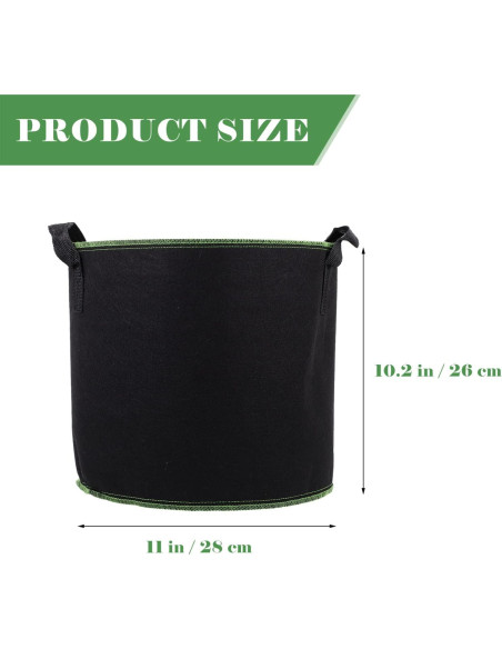 Bolsas de Crecimiento de Plantas DOITOOL 5 Unidades 28cm