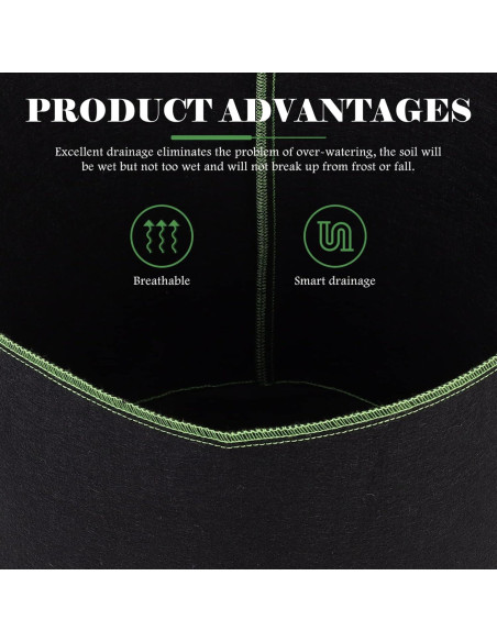 Bolsas de Crecimiento de Plantas DOITOOL 5 Unidades 28cm