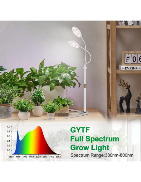 Lámpara de Crecimiento LED GYTF 122 LEDs 10W Regulable 9-40cm