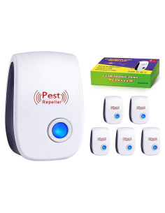 Repelente de Plagas Ultrasónico Eliminator 6 Unidades 340g