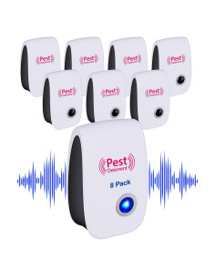 Paquete de 8 Repelentes Ultrasónicos Dwcom Trap para Insectos