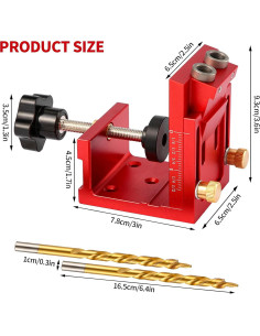 Kit de Plantilla de Agujeros Idong con Brocas de Titanio 9.5mm 2