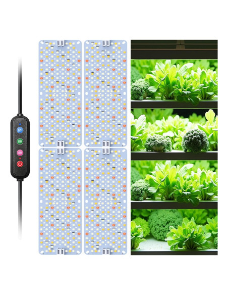 Luces de Crecimiento SDOVUERC 36W Espectro Completo 4 Paneles