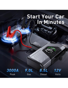 Arrancador de Coche Portátil DR.HILL K18 3000A con Compresor 150PSI 2