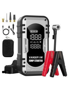 Arrancador de Batería Portátil VANXIPOW 4500A con Compresor 150PSI