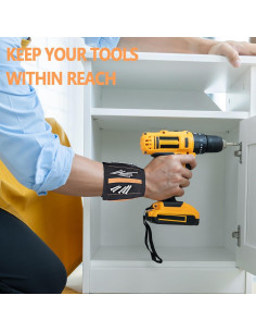 Banda Magnética para Muñeca MENDPRO con 15 Imanes y 2 Bolsillos 2