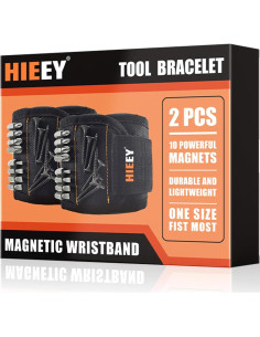 Pulsera Magnética HIEEY 2 Piezas para Sostener Tornillos 2