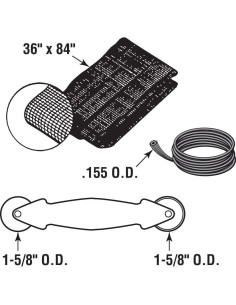 Kit de Reparación de Pantalla Prime-Line P7515 91.44x213.36cm 2