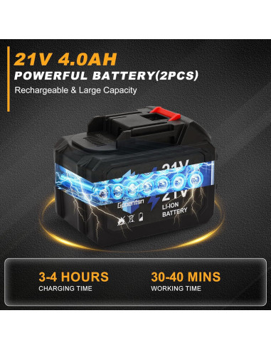 Lavadora a Presión Inalámbrica Gpaentsn 900PSI 6-en-1 Batería