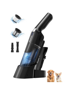 Aspiron Aspiradora de Mano Inalámbrica 24KPA 0.5L 2 Velocidades