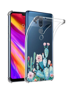 Funda LG G7 ThinQ TPU Floral Cactus - Protectora Delgada 2