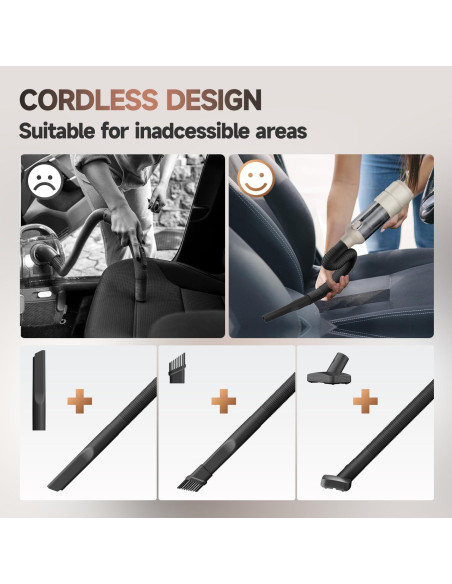 Aspiradora de Coche AIPROIN YC01 Inalámbrica 20000PA 4-en-1