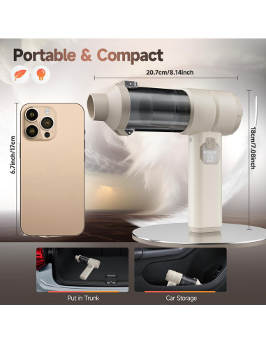 Aspiradora de Coche AIPROIN YC01 Inalámbrica 20000PA 4-en-1