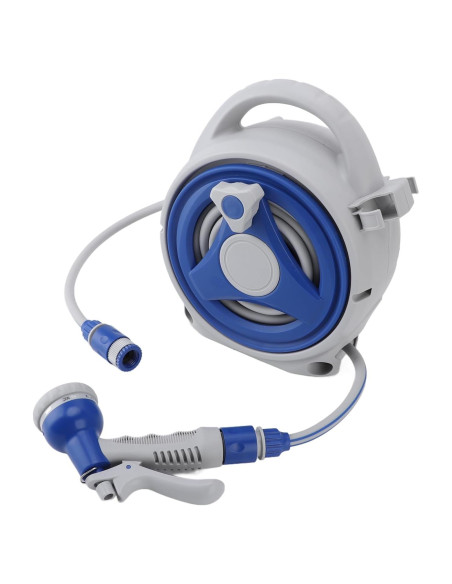 Carrete de Manguera de Jardín Retráctil 15m Xiuganpo con Boquilla