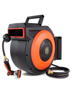 Carrete de Manguera Retráctil IOX GARDEN 30.48 m 1.27 cm